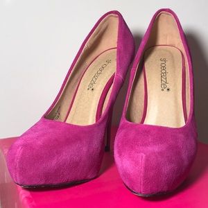 Shoe Dazzle Estephanie Fuschia High-Heels